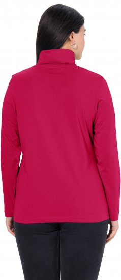 Ulla Popken Basic Long Sleeve Slim Fit Turtleneck Red - Megztiniai ir džemperiai - 
