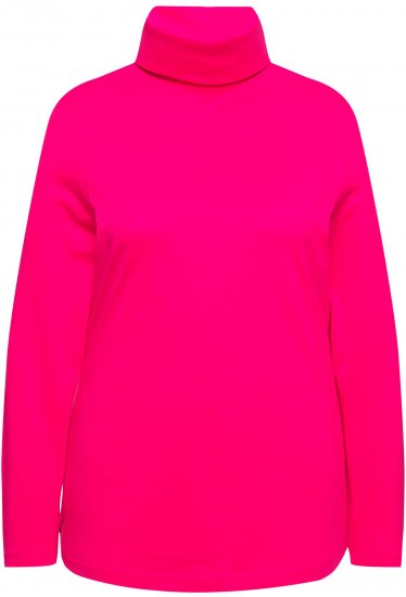 Ulla Popken Basic Long Sleeve Slim Fit Turtleneck Red Pink - Megztiniai ir džemperiai - 