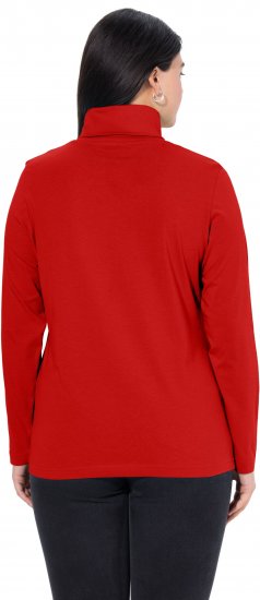 Ulla Popken Basic Long Sleeve Slim Fit Turtleneck Dark Berry - Megztiniai ir džemperiai - 