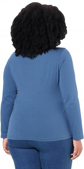 Ulla Popken Basic Long Sleeve Slim Fit Turtleneck Ink Blue - Megztiniai ir džemperiai - 