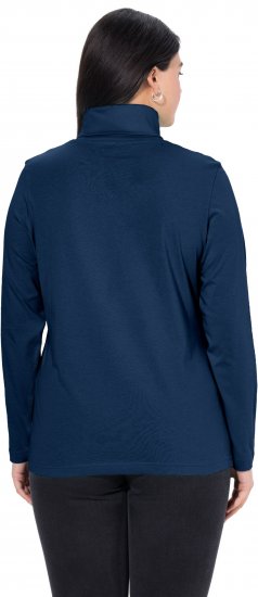 Ulla Popken Basic Long Sleeve Slim Fit Turtleneck Dark Blue - Megztiniai ir džemperiai - 