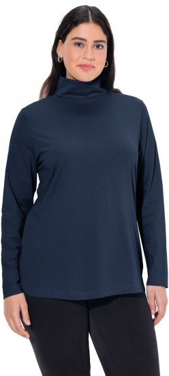 Ulla Popken Basic Long Sleeve Slim Fit Turtleneck Navy Blue - Megztiniai ir džemperiai - 