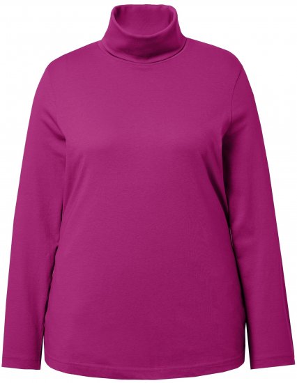 Ulla Popken Basic Long Sleeve Slim Fit Turtleneck Berry - Megztiniai ir džemperiai - 