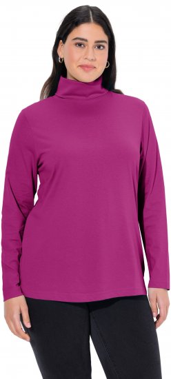 Ulla Popken Basic Long Sleeve Slim Fit Turtleneck Berry - Megztiniai ir džemperiai - 