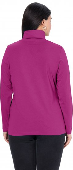 Ulla Popken Basic Long Sleeve Slim Fit Turtleneck Berry - Megztiniai ir džemperiai - 