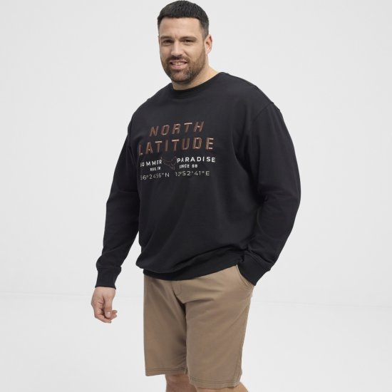 North Latitude Sweatshirt Black - Megztiniai ir džemperiai - Megztiniai ir Džemperiai - 2XL-14XL