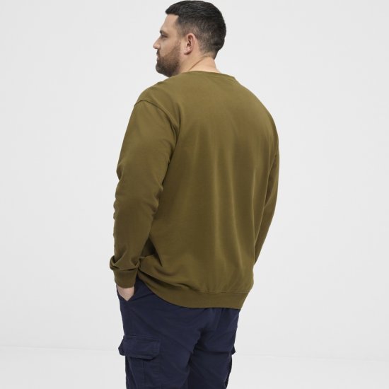 North Latitude Sweatshirt Army Green TALL - VYRIŠKI DRABUŽIAI MT-6XLT - Drabužiai aukštiems vyrams