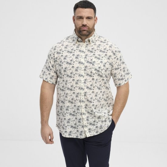 North Latitude Shirt Short Sleeve Off White - Marškiniai - Marškiniai - 2XL-8XL