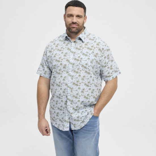 North Latitude Shirt Short Sleeve Light Blue - Marškiniai - Marškiniai - 2XL-8XL