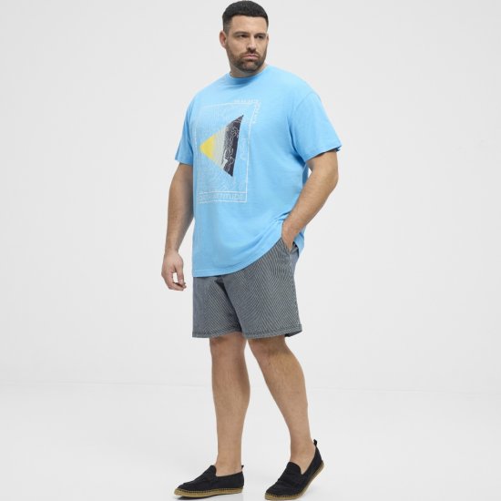 North Latitude T-Shirt Printed Turquoise - Marškinėliai - Marškinėliai - 2XL-14XL