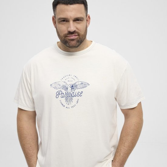 North Latitude T-Shirt Printed Short Sleeve White - Marškinėliai - Marškinėliai - 2XL-14XL
