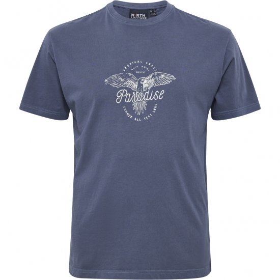 North Latitude T-Shirt Printed Navy - Marškinėliai - Marškinėliai - 2XL-14XL