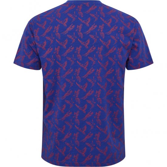 North Latitude T-Shirt Printed Allover Blue - Marškinėliai - Marškinėliai - 2XL-14XL