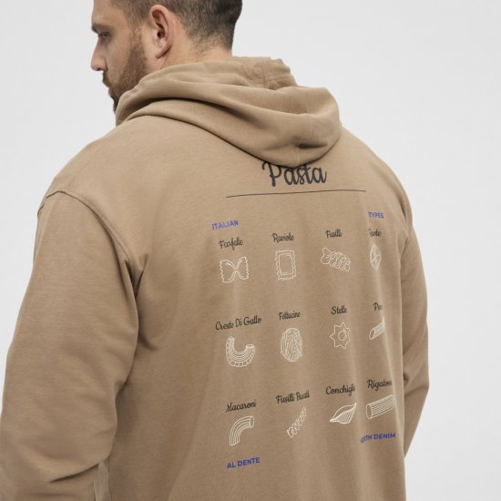 North Latitude Hoodie with Zipper Dark Sand TALL - TALL džemperiai - 