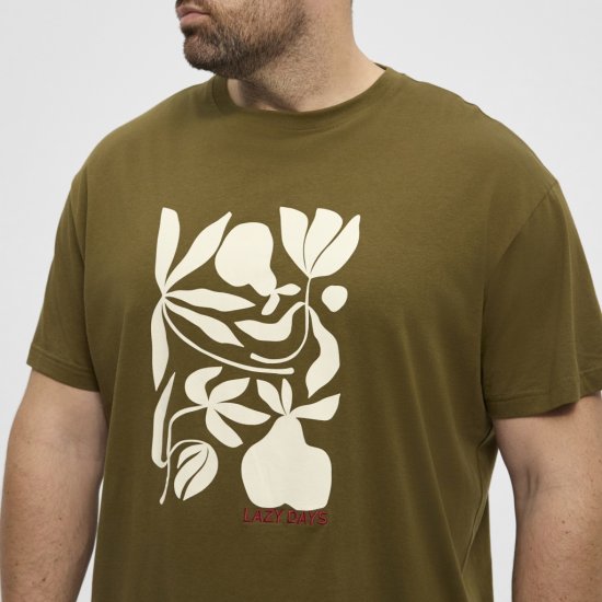 North Latitude T-Shirt Lazy Days Green - Marškinėliai - Marškinėliai - 2XL-14XL