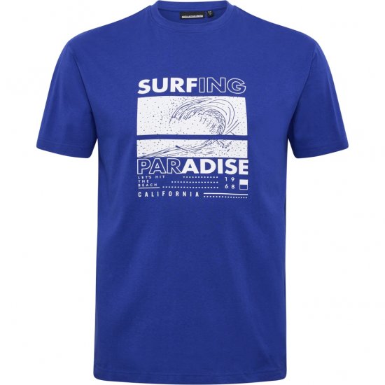 North Latitude T-Shirt Printed Blue - Marškinėliai - Marškinėliai - 2XL-14XL