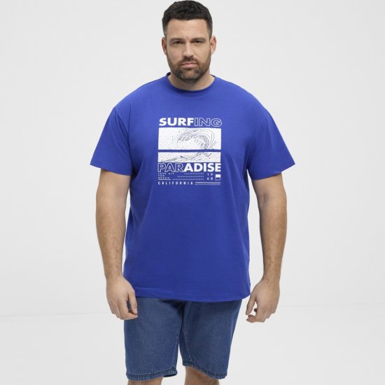 North Latitude T-Shirt Printed Blue - Marškinėliai - Marškinėliai - 2XL-14XL