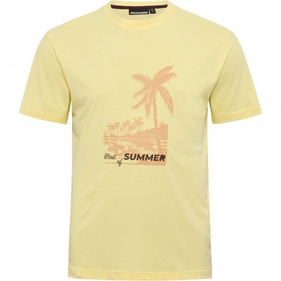 North Latitude T-Shirt Printed Yellow - Marškinėliai - Marškinėliai - 2XL-14XL
