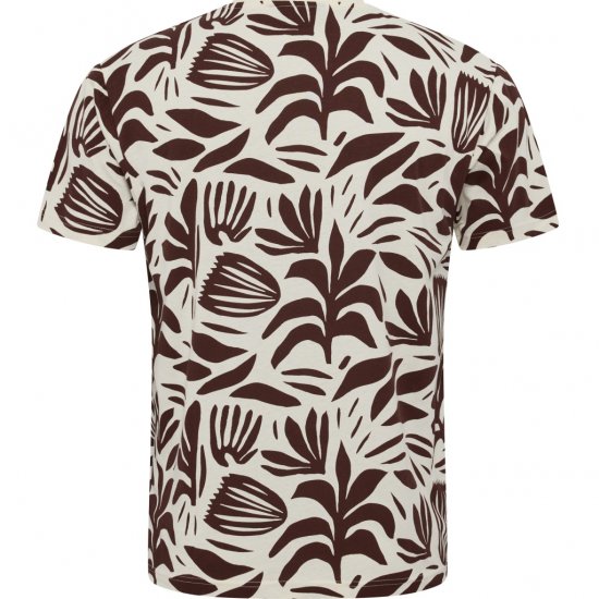 North Latitude T-Shirt Printed Allover Bordeaux - Marškinėliai - Marškinėliai - 2XL-14XL