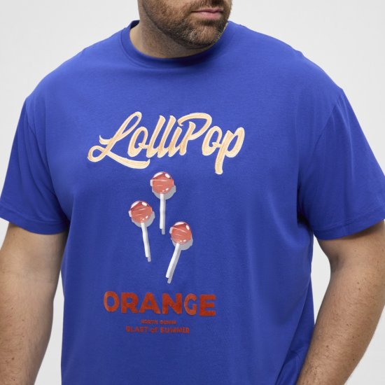 North Latitude T-Shirt Lollipop Blue - Marškinėliai - Marškinėliai - 2XL-14XL