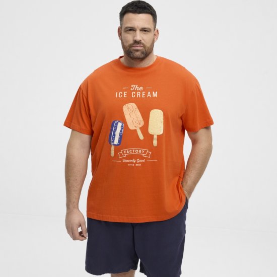 North Latitude T-Shirt Ice Cream Orange - Marškinėliai - Marškinėliai - 2XL-14XL