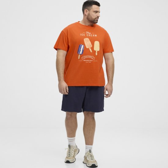North Latitude T-Shirt Ice Cream Orange - Marškinėliai - Marškinėliai - 2XL-14XL