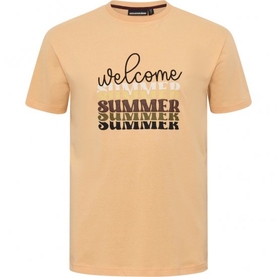 North Latitude T-Shirt Summer Peach - Marškinėliai - Marškinėliai - 2XL-14XL