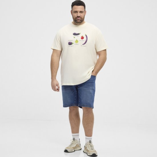 North Latitude T-Shirt Eggplant Off-White - Marškinėliai - Marškinėliai - 2XL-14XL
