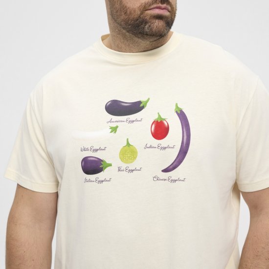 North Latitude T-Shirt Eggplant Off-White - Marškinėliai - Marškinėliai - 2XL-14XL
