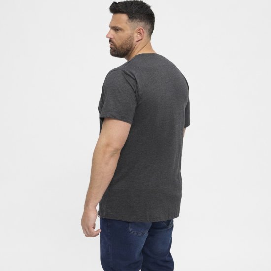 North Latitude T-Shirt 2-Pack Dark Grey Melange - Marškinėliai - Marškinėliai - 2XL-14XL
