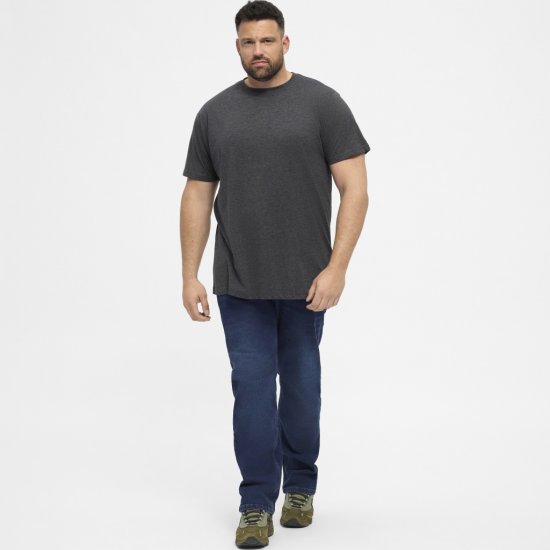 North Latitude T-Shirt 2-Pack Dark Grey Melange - Marškinėliai - Marškinėliai - 2XL-14XL