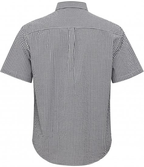 North Latitude Shirt Short Sleeve Checked Grey - Marškiniai - Marškiniai - 2XL-8XL