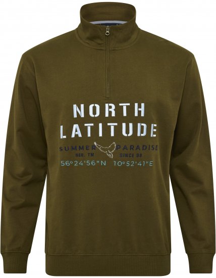 North Latitude Sweatshirt Half-Zip Green - Megztiniai ir džemperiai - Megztiniai ir Džemperiai - 2XL-14XL