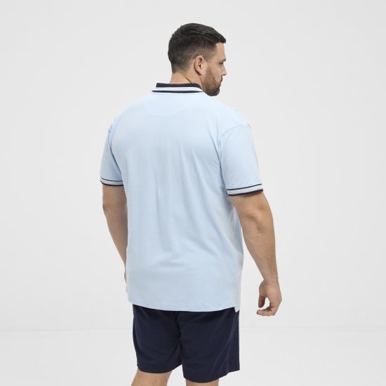 North Latitude Polo Pique Short Sleeve Light Blue - Polo marškinėliai - Polo marškinėliai - 2XL-8XL