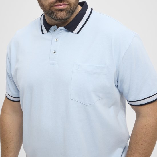 North Latitude Polo Pique Short Sleeve Light Blue - Polo marškinėliai - Polo marškinėliai - 2XL-8XL