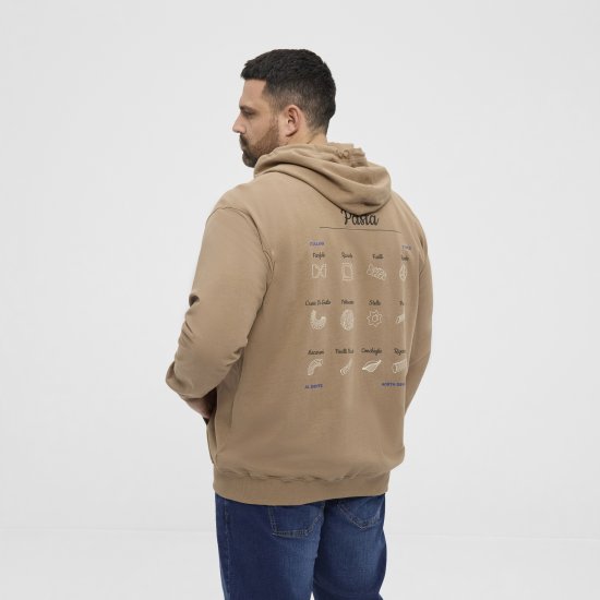 North Latitude Hoodie with Zipper Dark Sand - Megztiniai ir džemperiai - Megztiniai ir Džemperiai - 2XL-14XL
