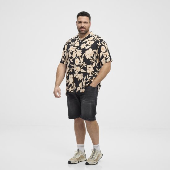 North Latitude Shirt Cuba Short Sleeve Navy - Marškiniai - Marškiniai - 2XL-8XL