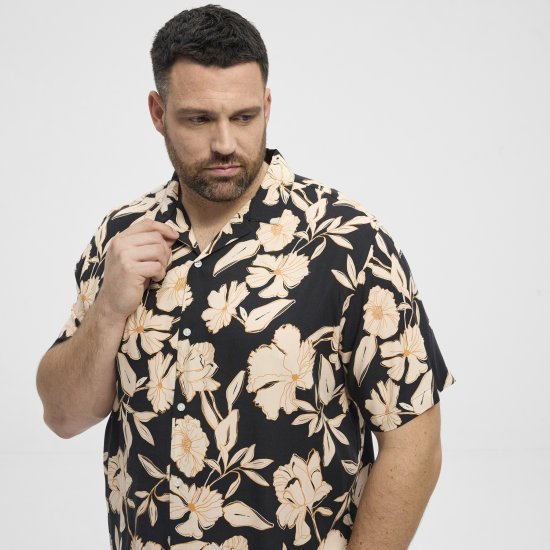 North Latitude Shirt Cuba Short Sleeve Navy - Marškiniai - Marškiniai - 2XL-8XL