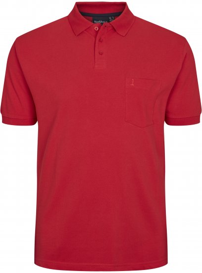 North Latitude Polo Short Sleeve Red TALL - VYRIŠKI DRABUŽIAI MT-6XLT - Drabužiai aukštiems vyrams