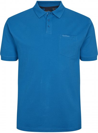 North Latitude Polo Short Sleeve Cobalt Blue - VYRIŠKI DRABUŽIAI MT-6XLT - Drabužiai aukštiems vyrams