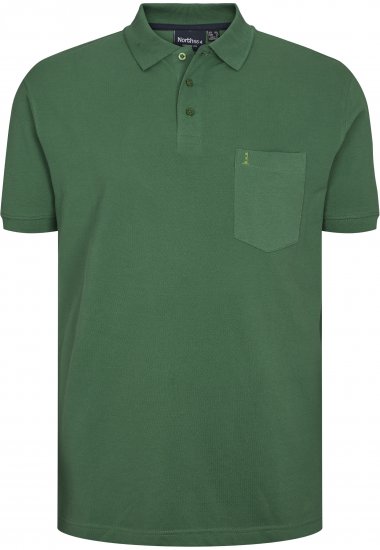 North Latitude Polo Short Sleeve Green TALL - VYRIŠKI DRABUŽIAI MT-6XLT - Drabužiai aukštiems vyrams