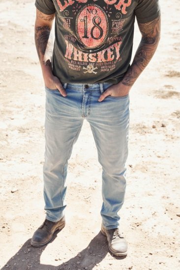 JP1880 Jeans Regular Fit 5-Pocket Bleached Denim - Džinsai ir kelnės - Džinsai ir Kelnės - W40-W70