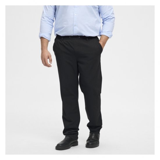 North Latitude Dress Pants Elastic Waist Black - Didelių dydžių vyriškos kelnės - Didelių dydžių vyriškos kelnės