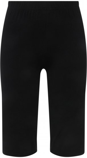 Ulla Popken Stretch Knit Bike Shorts Black - Džinsai & Kelnės Didelėse Dydžiuose – Plus Size - 