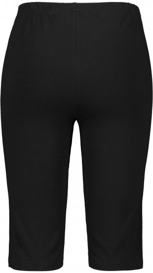 Ulla Popken Stretch Knit Bike Shorts Black - Džinsai & Kelnės Didelėse Dydžiuose – Plus Size - 