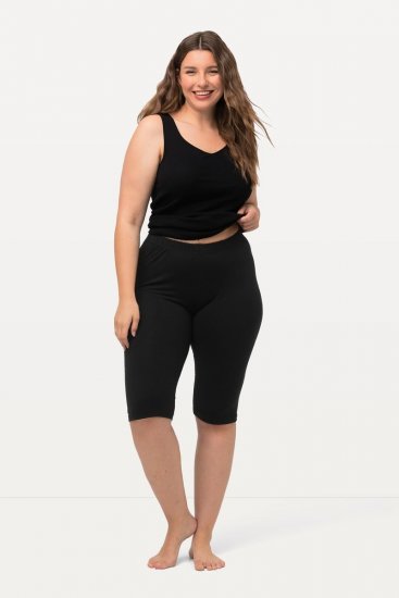 Ulla Popken Stretch Knit Bike Shorts Black - Ulla Popken - Ulla Popken didelių dydžių rūbai