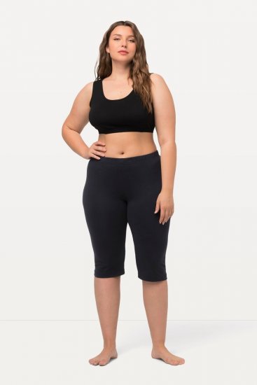 Ulla Popken Stretch Knit Bike Shorts Blue - Ulla Popken - Ulla Popken didelių dydžių rūbai