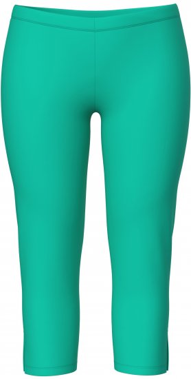 Ulla Popken Basic Stretch Knit Capris Green - Džinsai & Kelnės Didelėse Dydžiuose – Plus Size - 