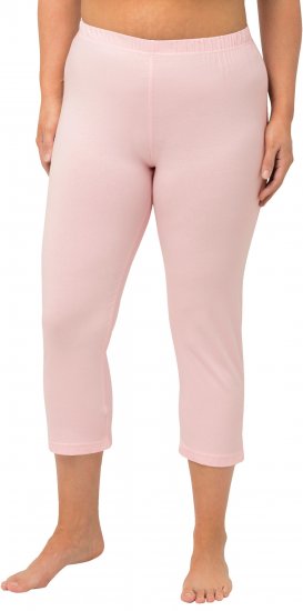 Ulla Popken Basic Stretch Knit Capris Pink - Džinsai & Kelnės Didelėse Dydžiuose – Plus Size - 
