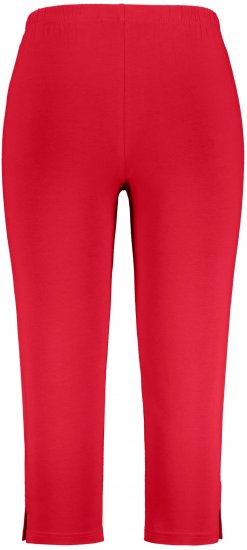 Ulla Popken Basic Stretch Knit Capris Red - Džinsai & Kelnės Didelėse Dydžiuose – Plus Size - 